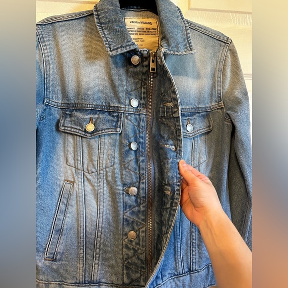 Zadig & Voltaire women’s denim jacket size XS - Picture 6 of 6